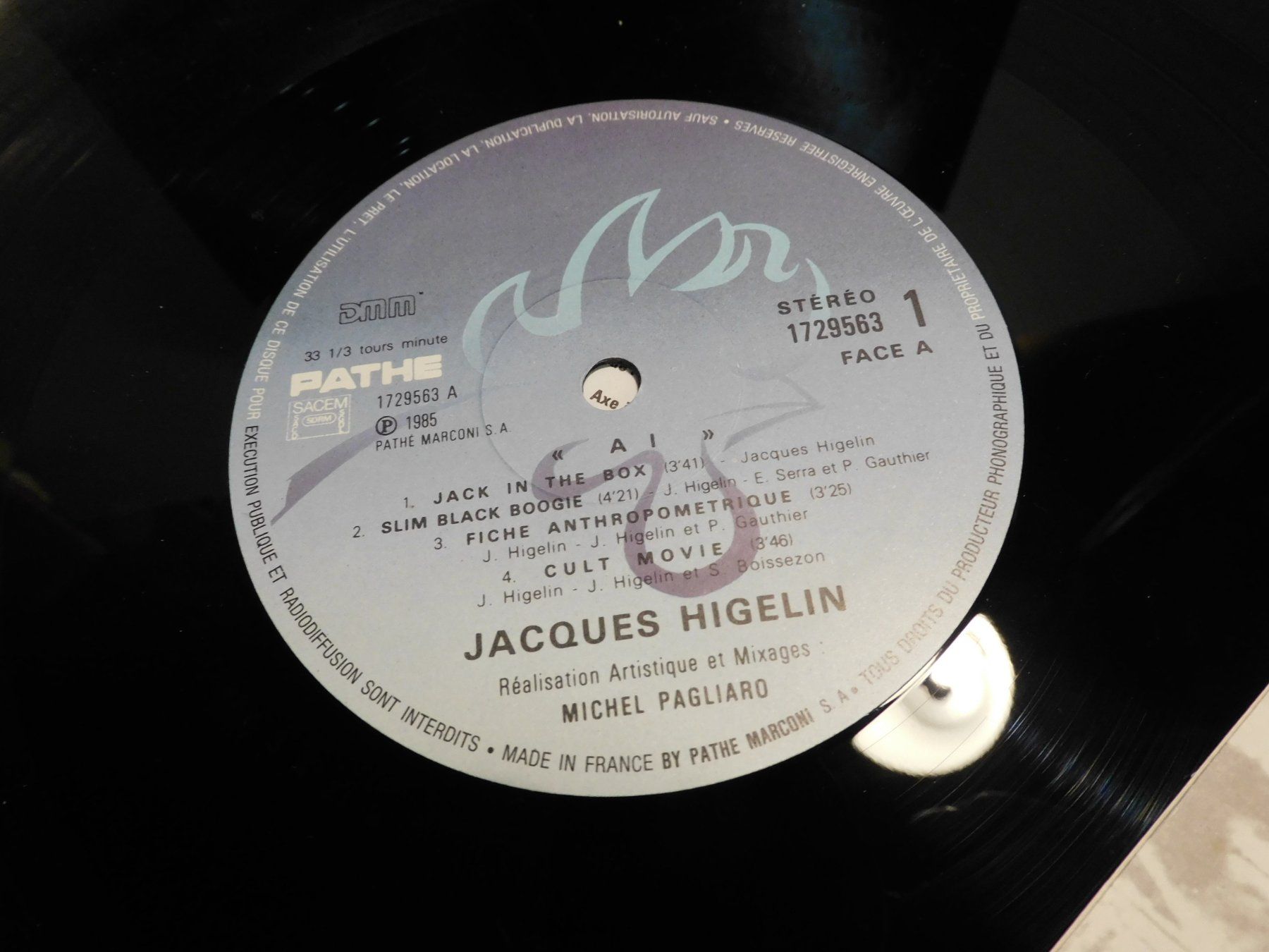 Schallplatten: LP Schallplatte Jacques Higelin  - 1985  Schallplatte    Lp – Gebraucht aus Sursee von 76 1
