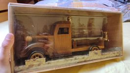 Holzlastwagen Getränkebehälter Geschenkidee Bar