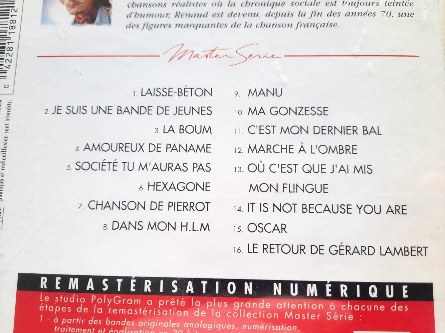 CDs: CD Renaud - Master série – Gebraucht aus Pully von bro_n52j 2