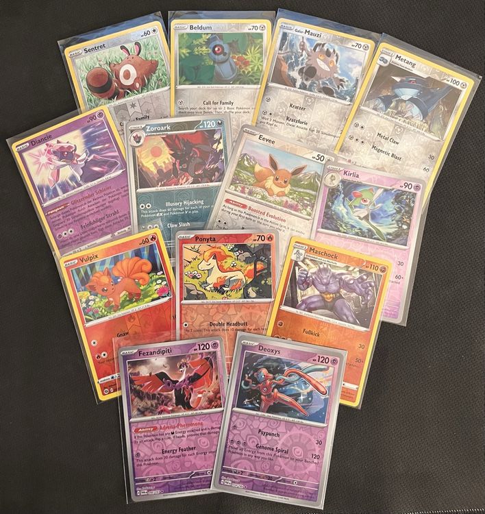 20 Pokemon Karten + 4 Reverse Holo Garantiert! Sammler-Set Aus Verschiedenen Editionen