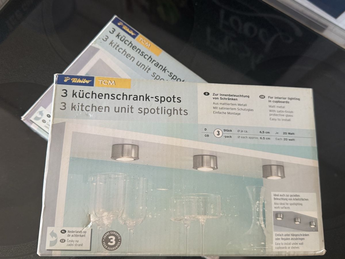 Lampade: 2x3 Kitchen Cabinet Spotlights - Matt Metal, Easy Install - – Nuovo e nell'imballaggio originale da Zürich venduto da DEGU 2