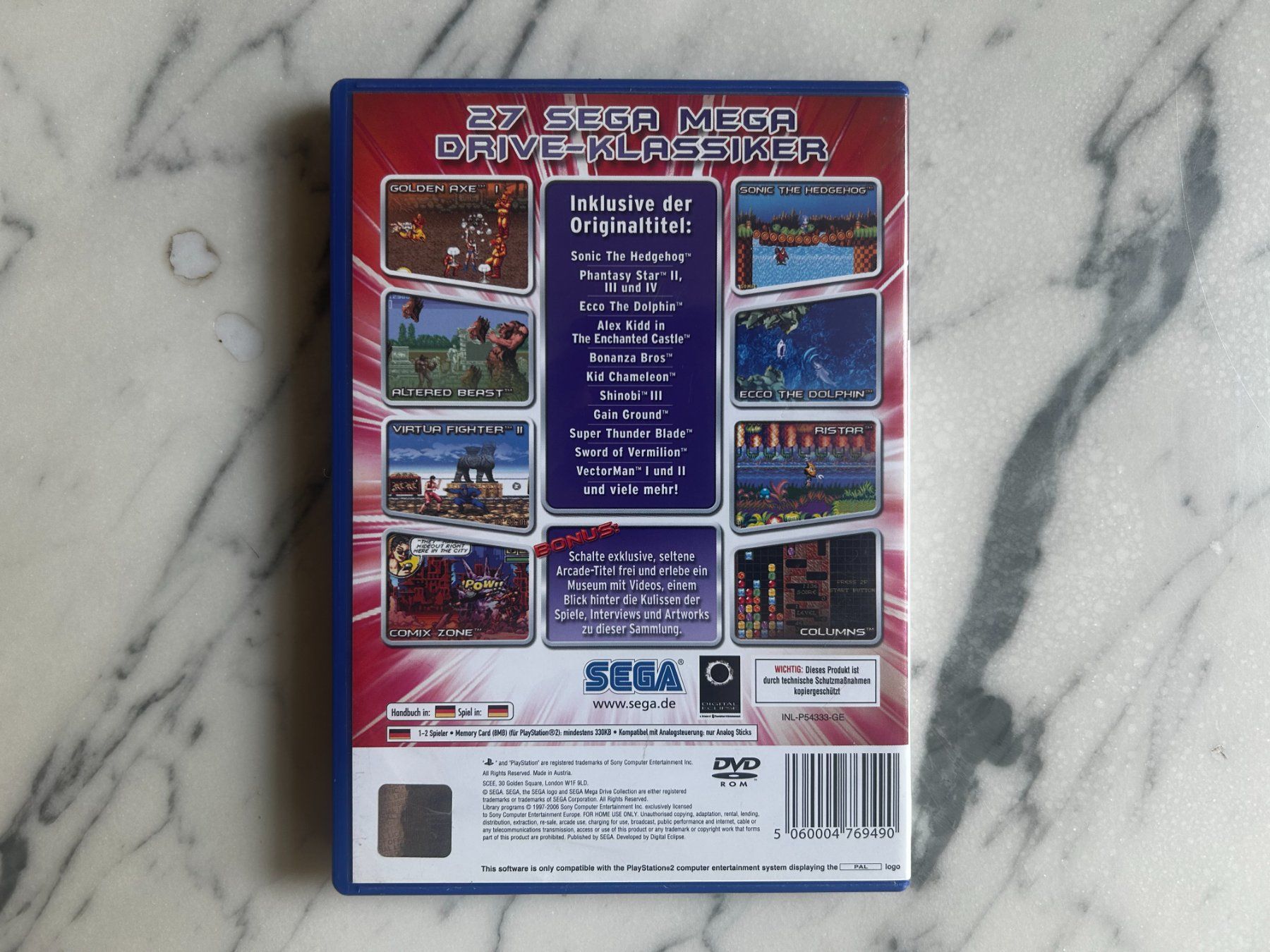 Sega Jeux: SEGA Mega Drive Collection - PS2 – D'occasion à St. Gallen par lis_cd6d 2
