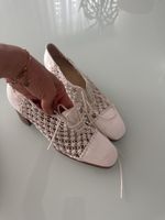 Jil Sander Schnürschuhe weiss geflochten Grösse 38.5