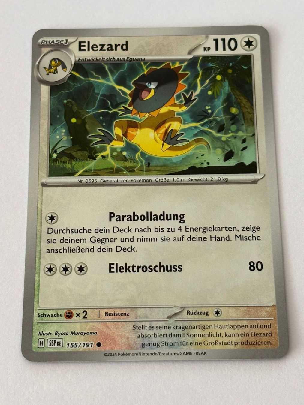 Pokémon Carte collezionabili: Pokemon-Karte Elezard 155/191 – Usato da Herisau venduto da Seyashop1