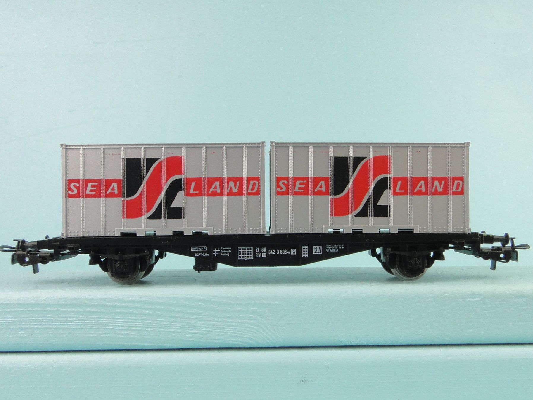 Märklin Modellini di ferrovie: Märklin 4668 H0 Sea Land – Usato da Bülach venduto da cann11 2