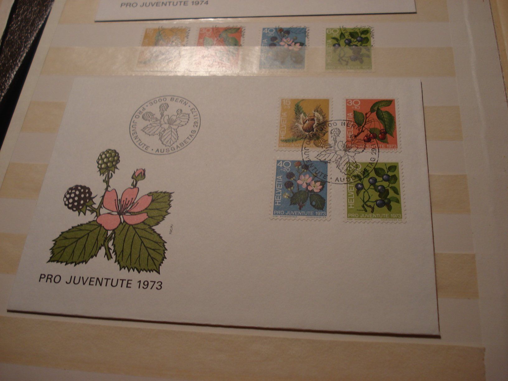 Tutti i francobolli: Pro Juventute 1973, FDC + Satz Lose o – Usato da Niederwil AG venduto da morostahu