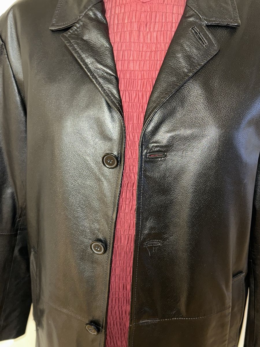 Cappotti: Herren Ledermantel Echtleder Gr. M / passt eher XL – Usato da Nebikon venduto da icon.vintage 4