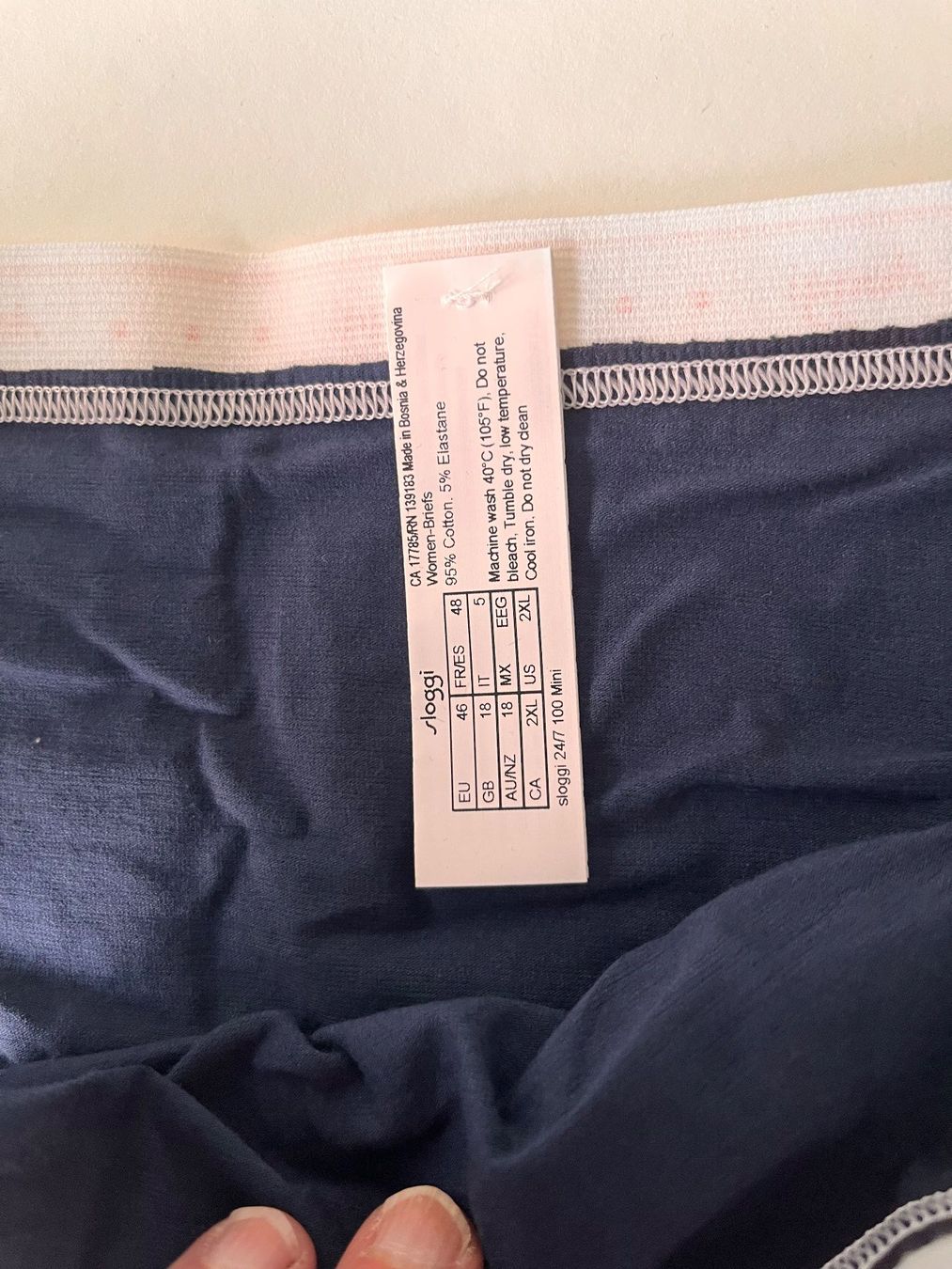 Sloggi Altra biancheria intima: SLOGGI 100, Slip MINI, Grösse 46, Farbe Dunkelblau – Nuovo e nell'imballaggio originale da Rudolfstetten venduto da gst_g7xl 4