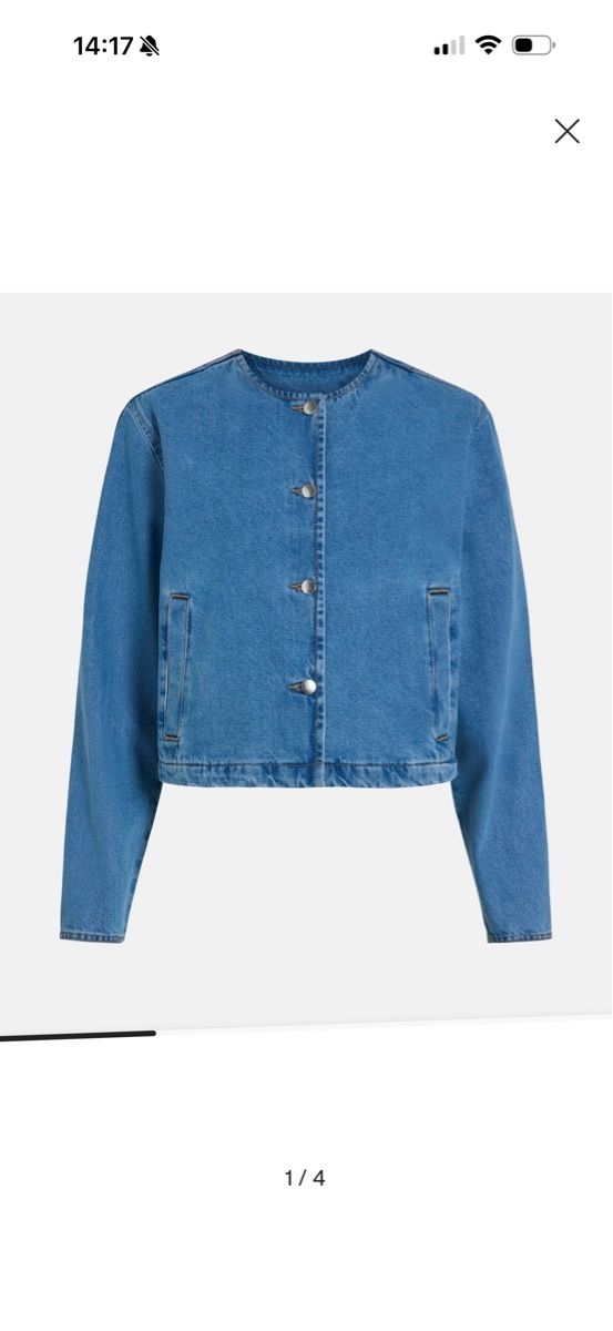Vila Giacche: VILA Blue Denim Jacket gr 42 – Nuovo e nell'imballaggio originale da Ueberstorf venduto da man_p2fy