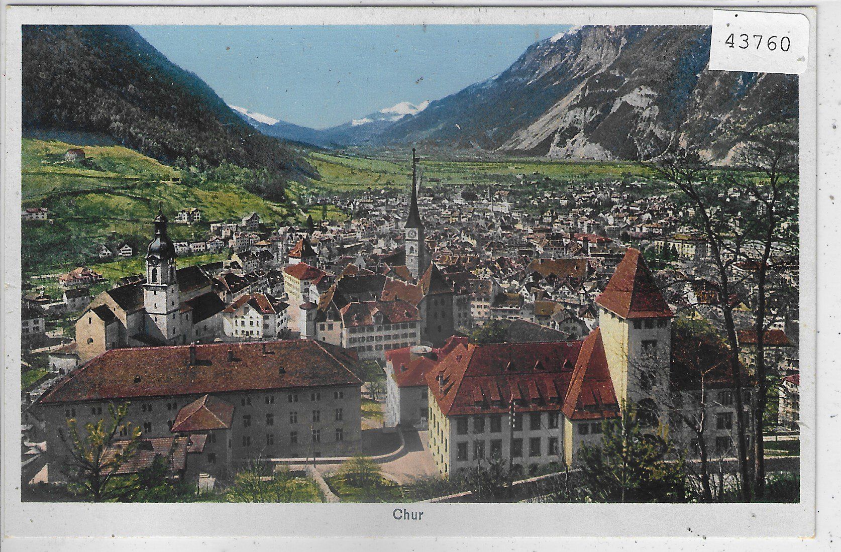 Cartes postales: Chur - Generalansicht - Litho – D'occasion à Ettingen par Kartenplanet