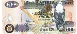 Zambia 100 Kwacha 2009 P-38 UNZ