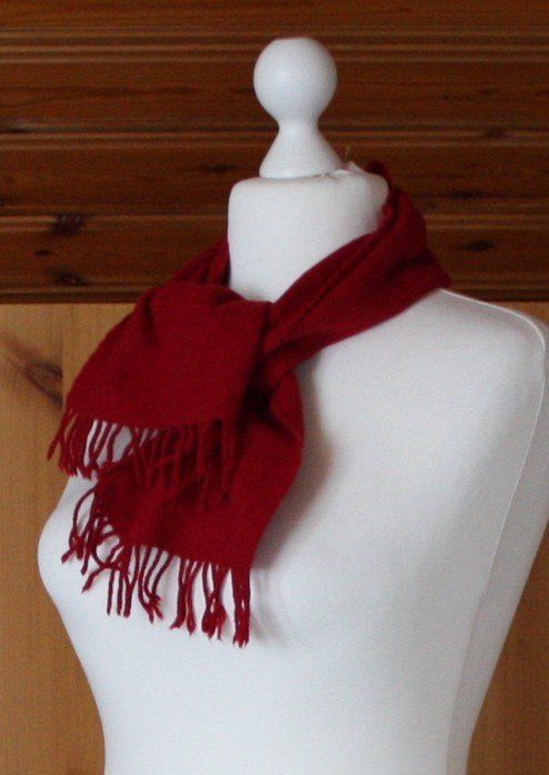 Foulard & Sciarpe: Schal bordeauxrot Kaschmir – Usato da Flüelen venduto da Diversicum-Vintage 1