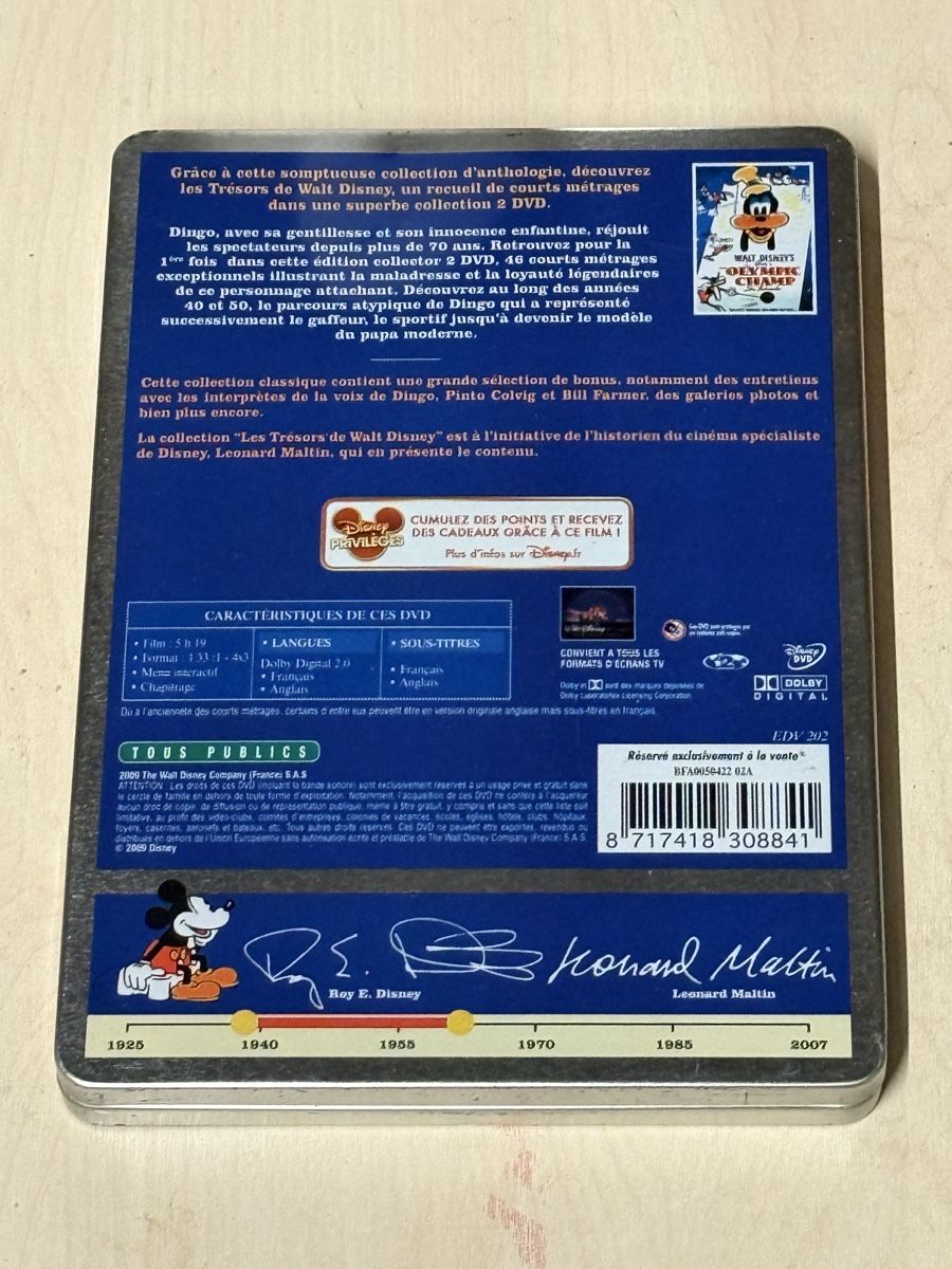 Tutti i DVDs: Walt Disney Treasures: The Complete Goofy - ORIGINAL – Usato da Lausanne venduto da vas_mbk2 1