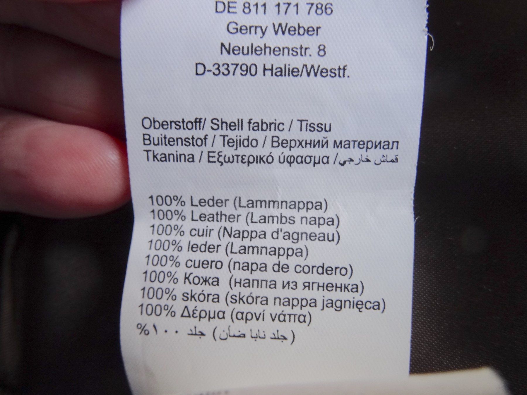 Gerry Weber Giacche: GERRY WEBER Lederjacke Grösse 46 dunkelbraun – Usato da Dörflingen venduto da rudis-55 6