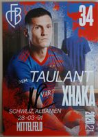 Original Autogrammkarte von Taulant Xhaka / FC Basel