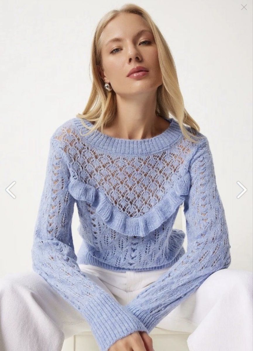 Mango Pulls & Sweat-shirts: Mango Strickpullover mit Rüschen! – D'occasion à Baden par Tiffany6878 6