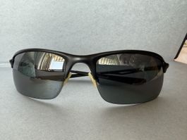 Sonnenbrille Oakley Wiretap schwarz polarisiert gebraucht