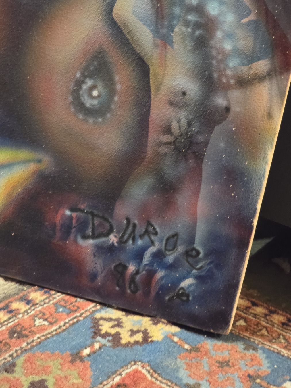 Dipinti: Fantasy Gemälde "Elfe" signiert "Duroe" 1986 – Usato da Rorschach venduto da TimelessTrading 1