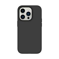 Black, iPhone 15 Pro, Liquid Silicone Phone Case