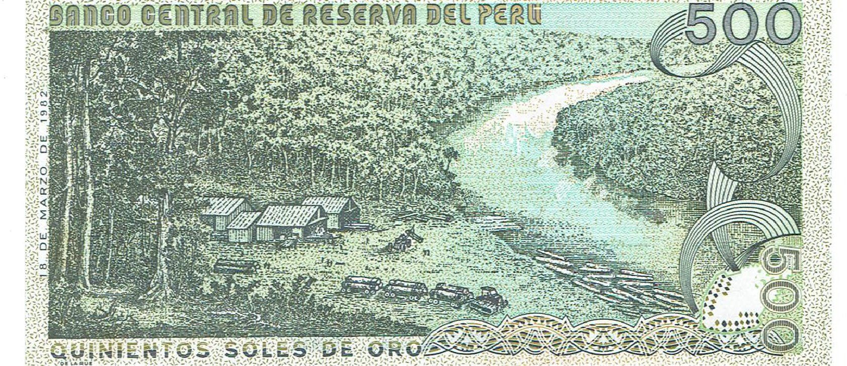 Banconote: Peru 500 Soles 1982 P-125a UNZ – Nuovo (secondo la descrizione) da Steffisburg venduto da ber_8htf