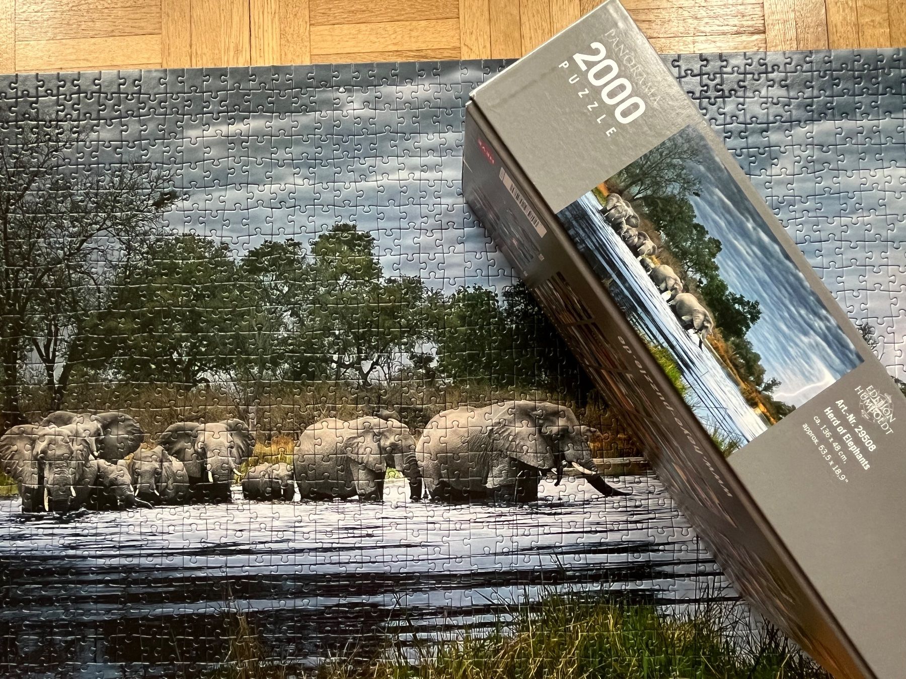 Heye Puzzles: Panorama Puzzle 2000 Teile Elefanten Gewitter – Gebraucht aus Zürich von Gurkis 5