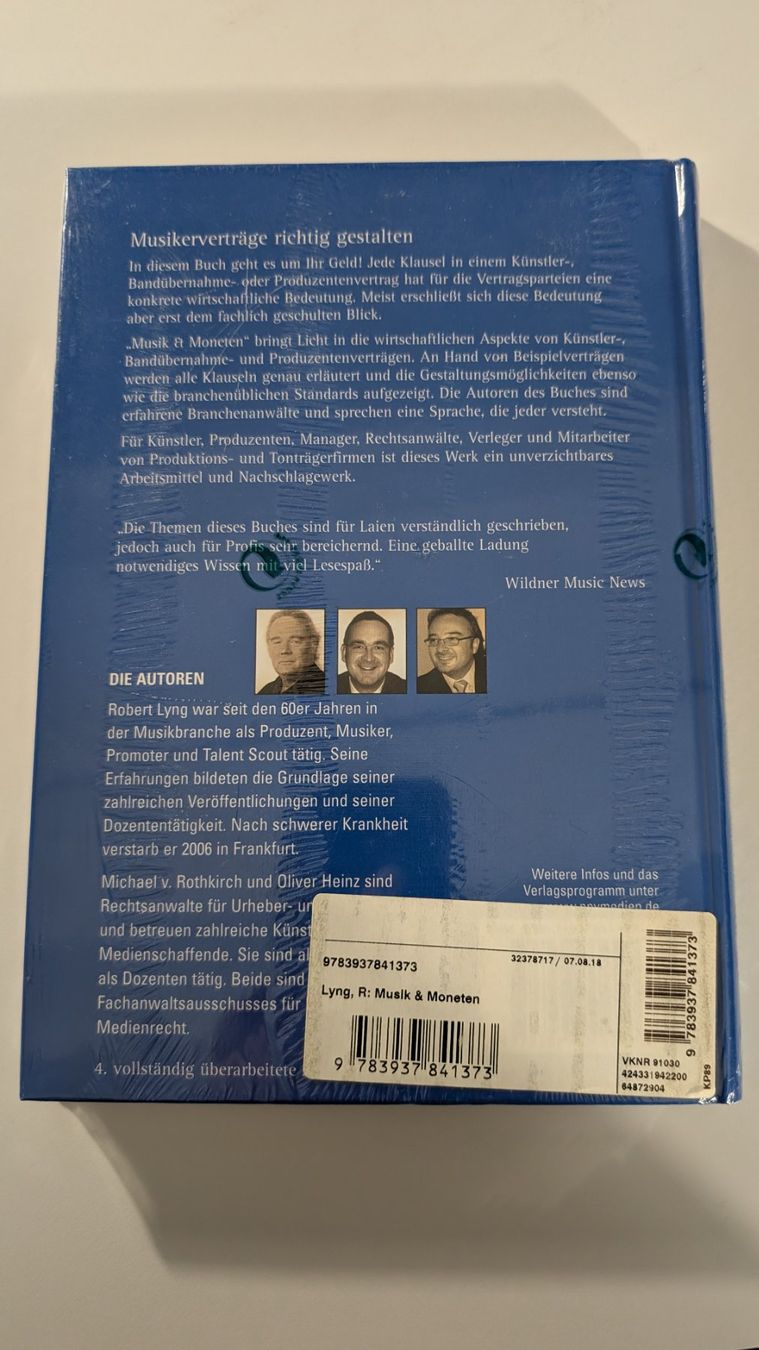 Livres: Musik & Moneten – Neuf avec emballage d'origine à Baar par Arthur_Fooksayk 1
