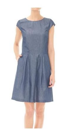 Opus Wolantha Chambray Jeans Kleid Gr 38