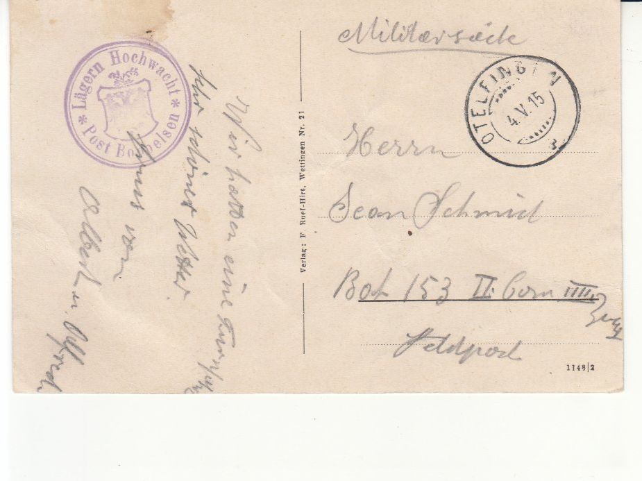 Ansichtskarten: Lägern 1915 – Gebraucht aus Bürglen TG von StampGraf 1