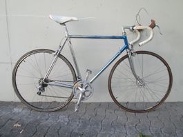 vollverchromter Rennvelo-Klassiker, 80-er Jahre / 56 Rahmen