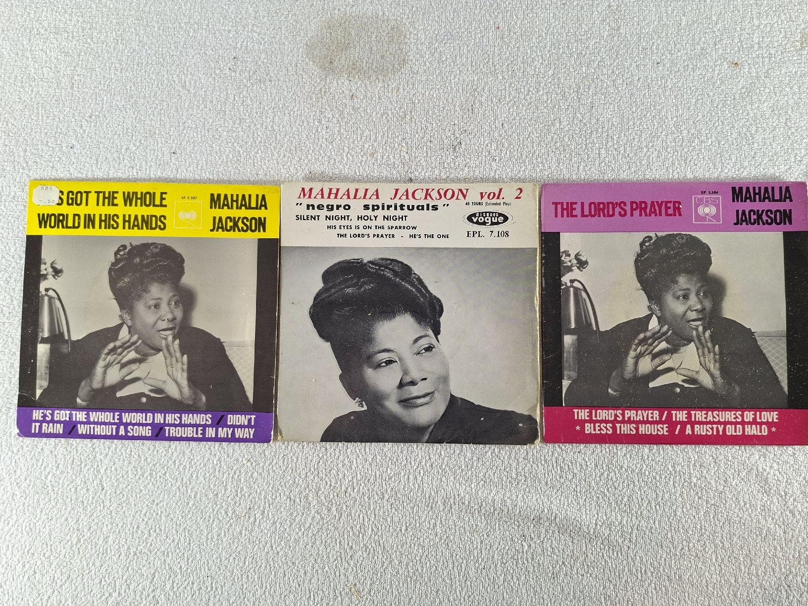 Dischi in vinile: Singles, 3 Stück,  Mahalia Jackson – Usato da Grindelwald venduto da carro5