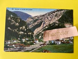 1919. 58 Moutier et entrée des gorges