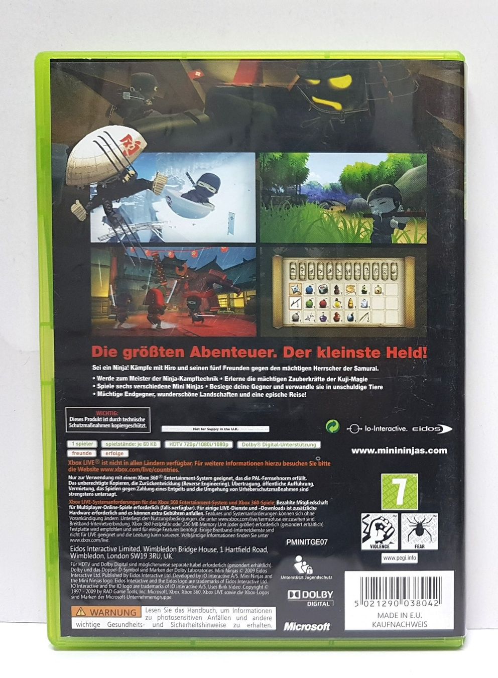 Microsoft Giochi: 😎 Mini Ninjas der Kleinste Held!  Xb360 – Usato da Schüpfheim venduto da Games_Spielkonsolen 2