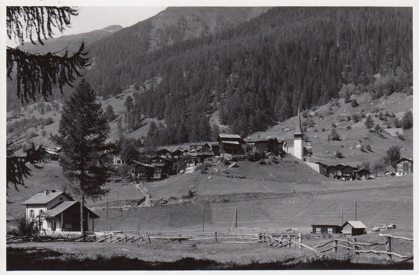 Cartoline postali: Biel   VS  im Goms – Usato da Brig venduto da Valcards54