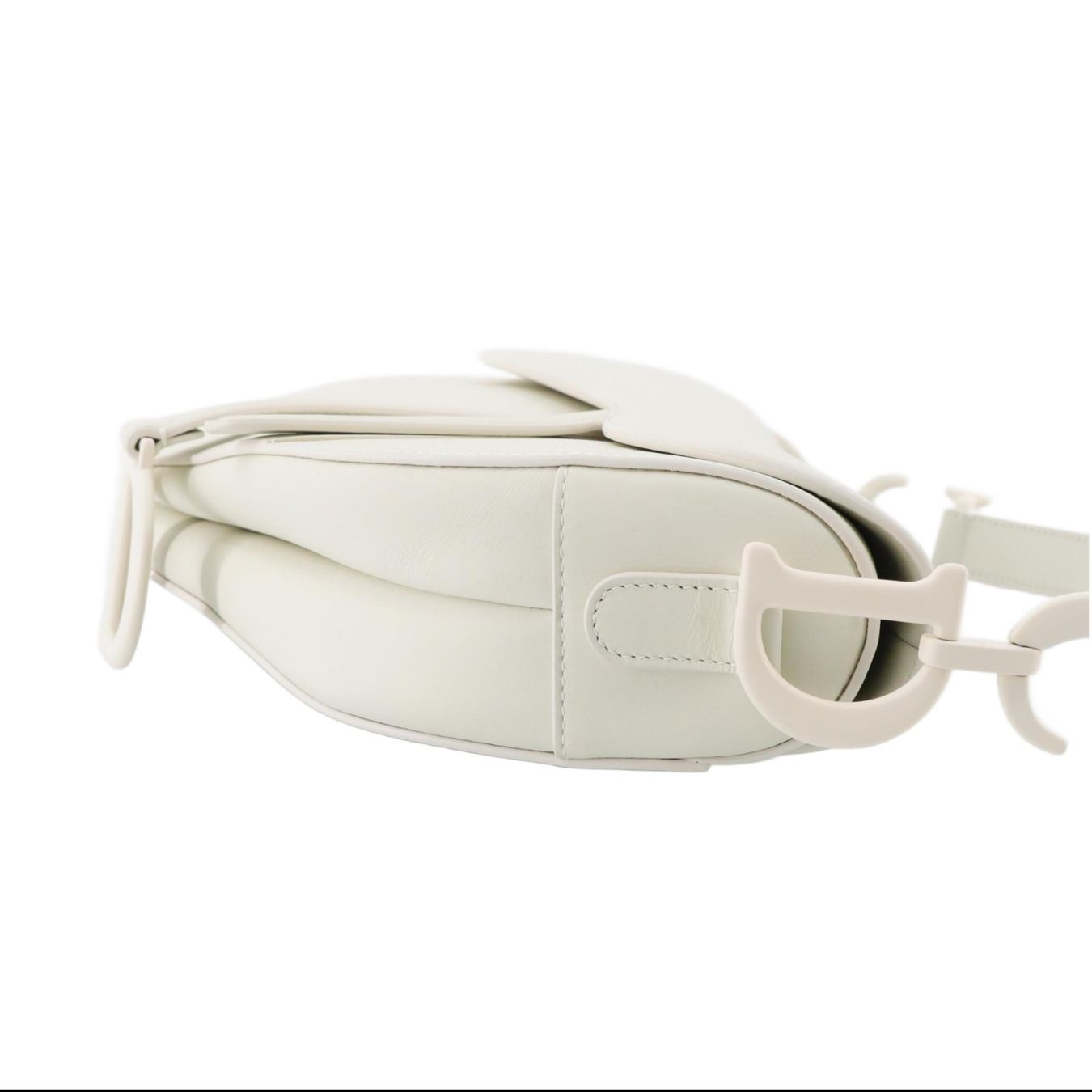 Dior Borse da donna: Christian Dior Saddle Bag White Matte – Usato da Zürich venduto da Liloubags 5