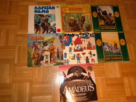 7 Film Musik Hörspiel Schallplatten : Karl May u.a..