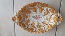Meissen antik seltene Porzellan handbemalte 32 cm Prunk
