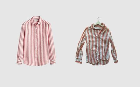 2x Massimo Dutti Hemden -  100% Leinen - Grösse S