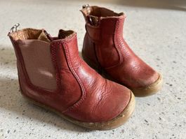 Bottines cuir rouge pointure 21
