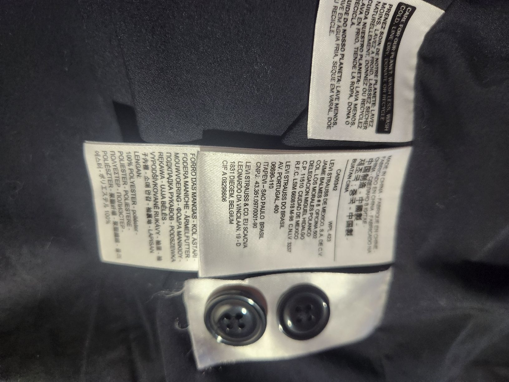 Levi's Cappotti: Trench-coat Levi's S/M coton – Usato da Niedergösgen venduto da Eva2410 4