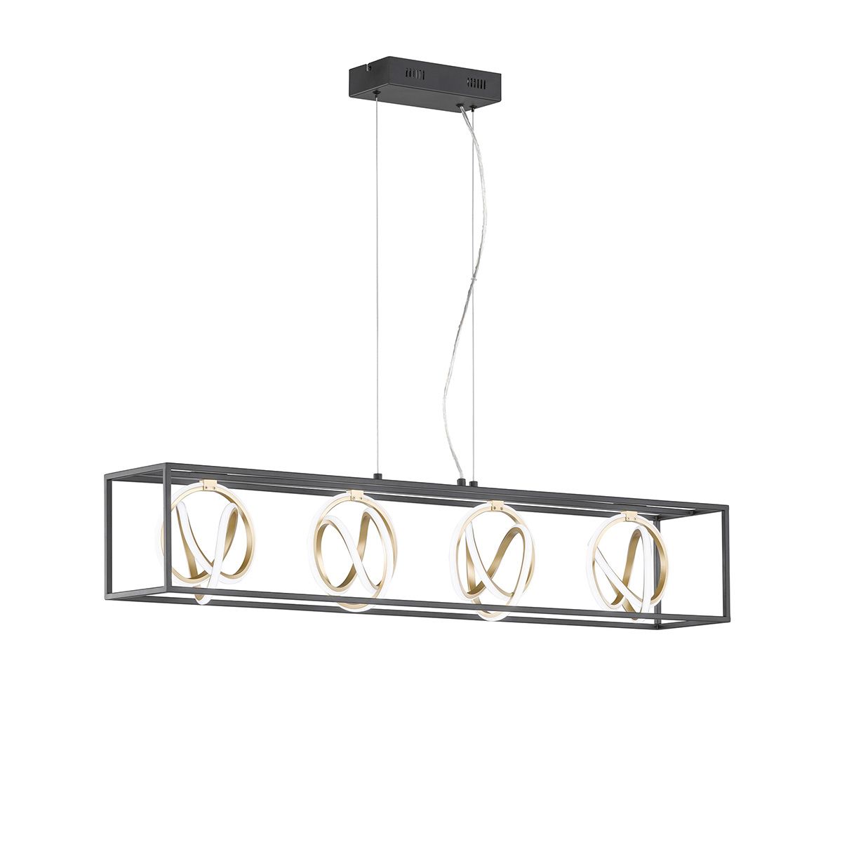 Kronleuchter & Deckenlampen: LED Pendelleuchte, 110 cm x 20 cm, Gold – Neu (gemäss Beschreibung) aus Kreuzlingen von Smart-Light 3