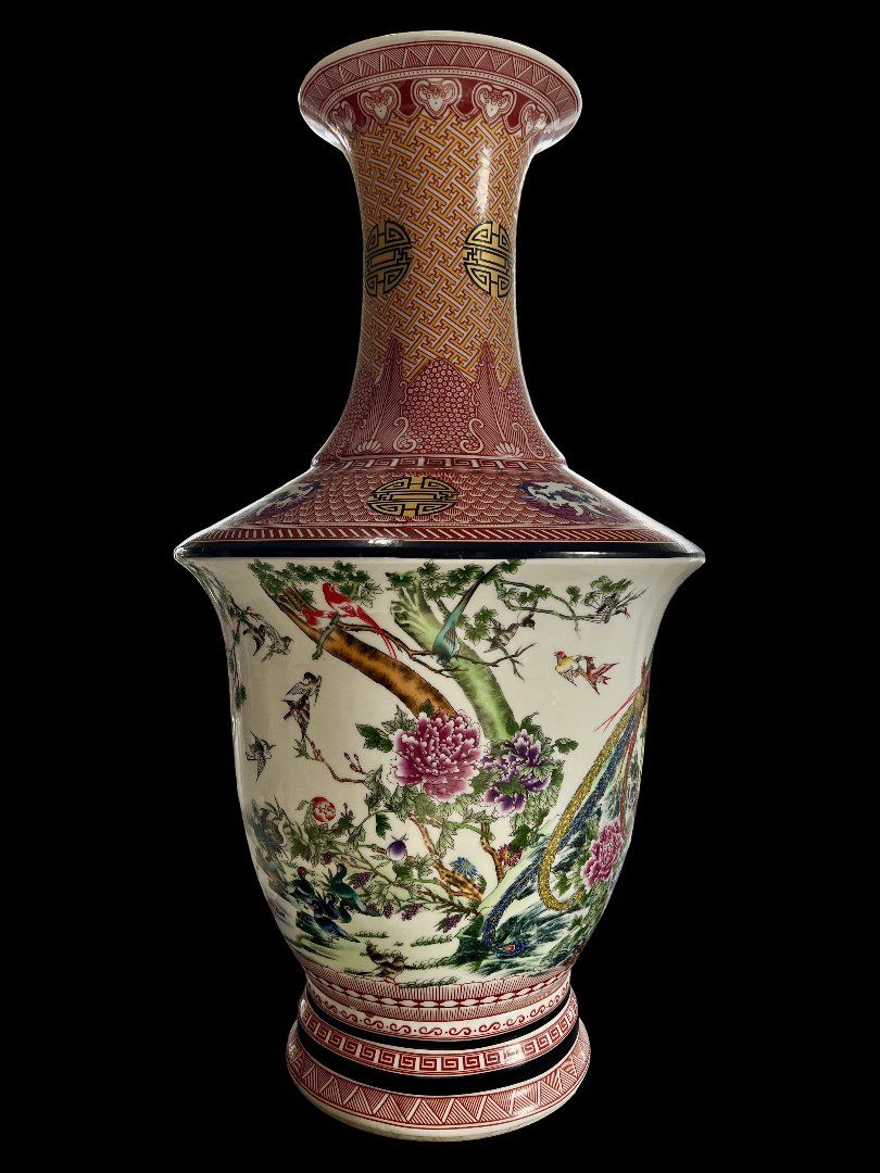 Vasi & Recipienti: Vase décoratif chinois grand format, 65 cm – Usato da Sion venduto da numision