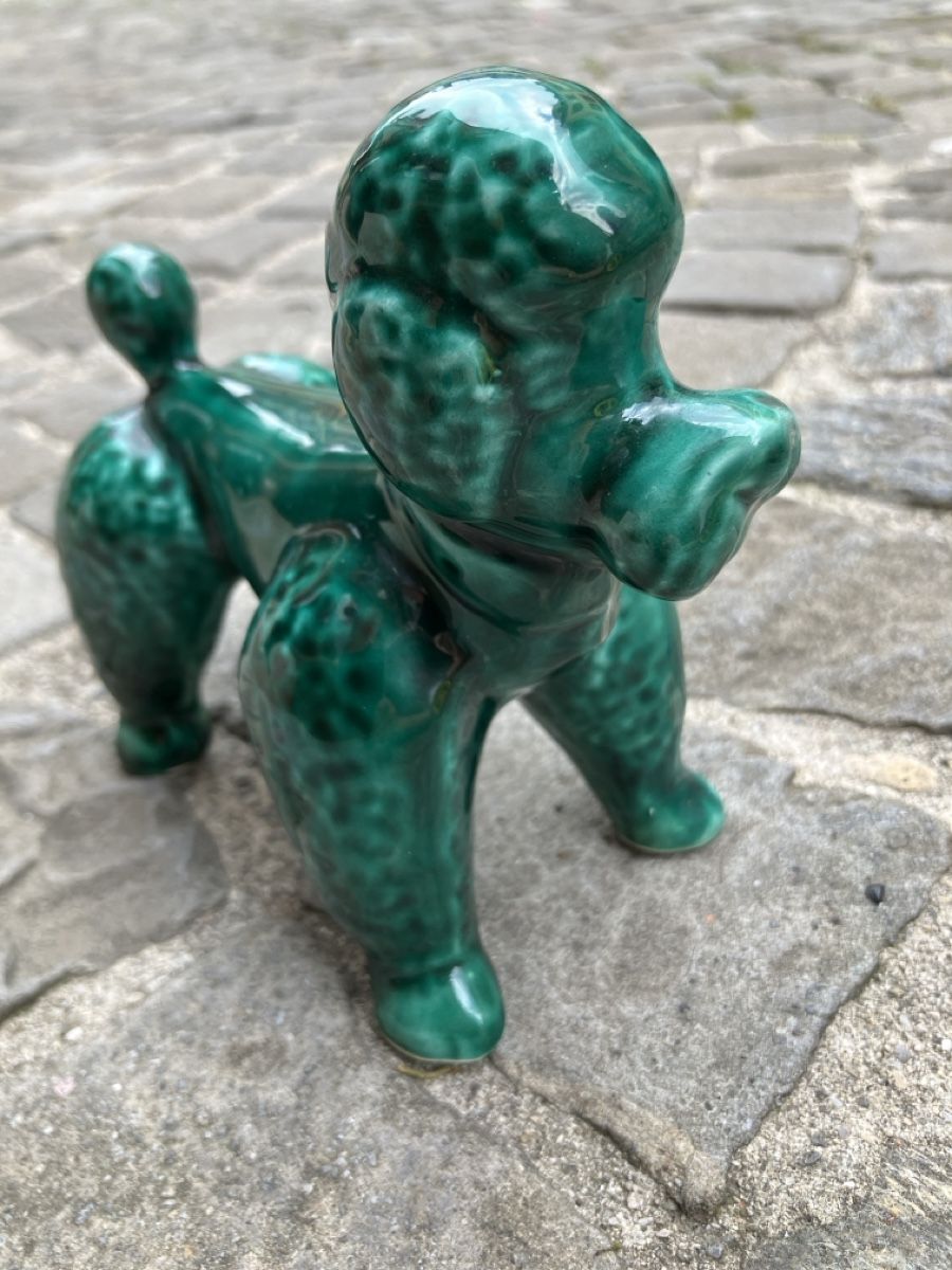 Figuren: Caniche vintage Vallauris Puddel – Gebraucht aus La Neuveville von Canelle4