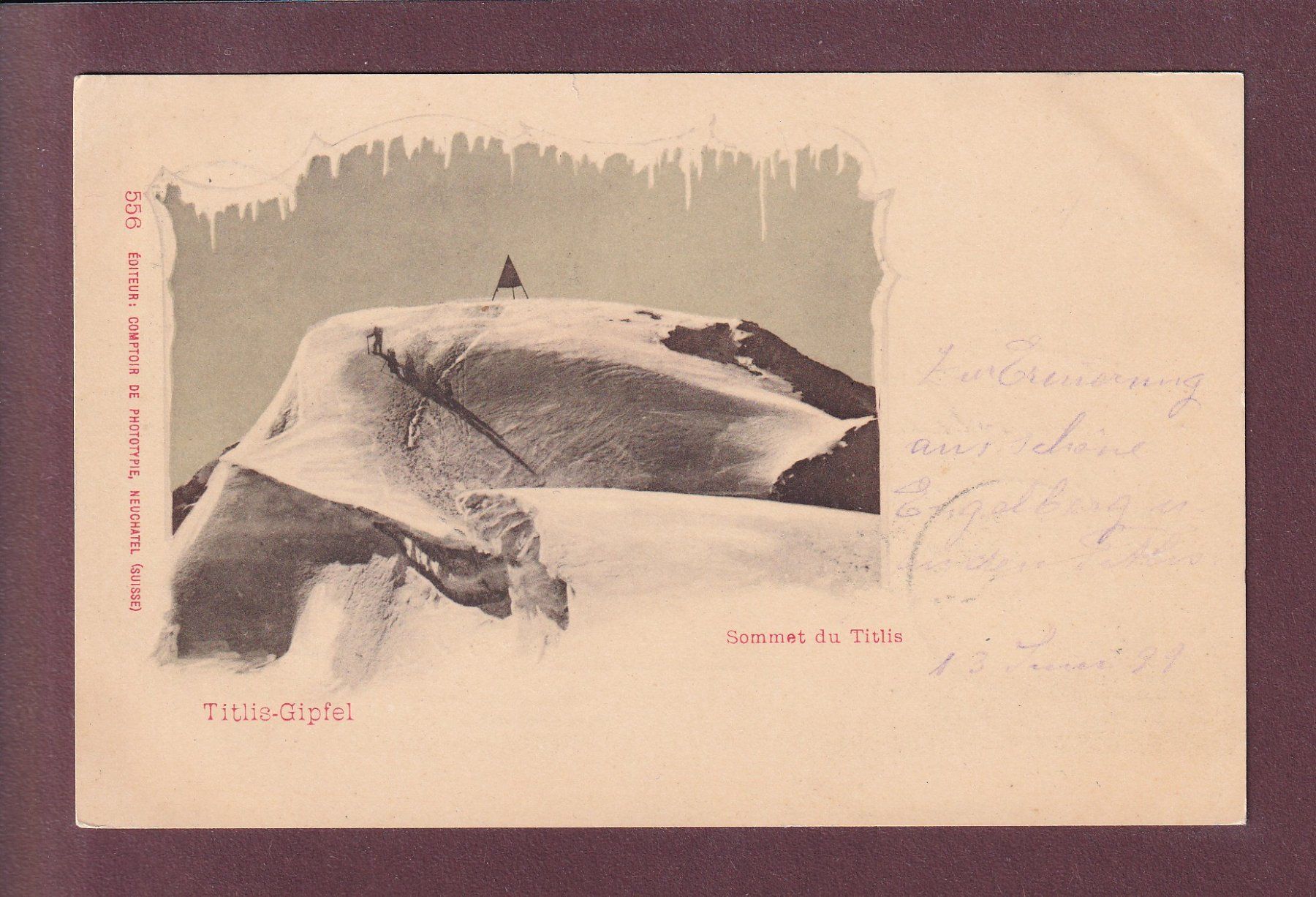 Ansichtskarten: TITLIS-GIPFEL - 1899 CPN – Gebraucht aus Pully von nicecards