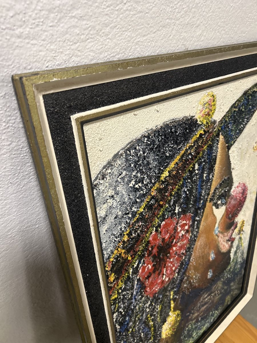 Gemälde: Ölgemälde "Trauriger Clown" - Einzigartig von Freddy Gerber – Gebraucht aus Glarus von KunstWerkEr-LS87 5