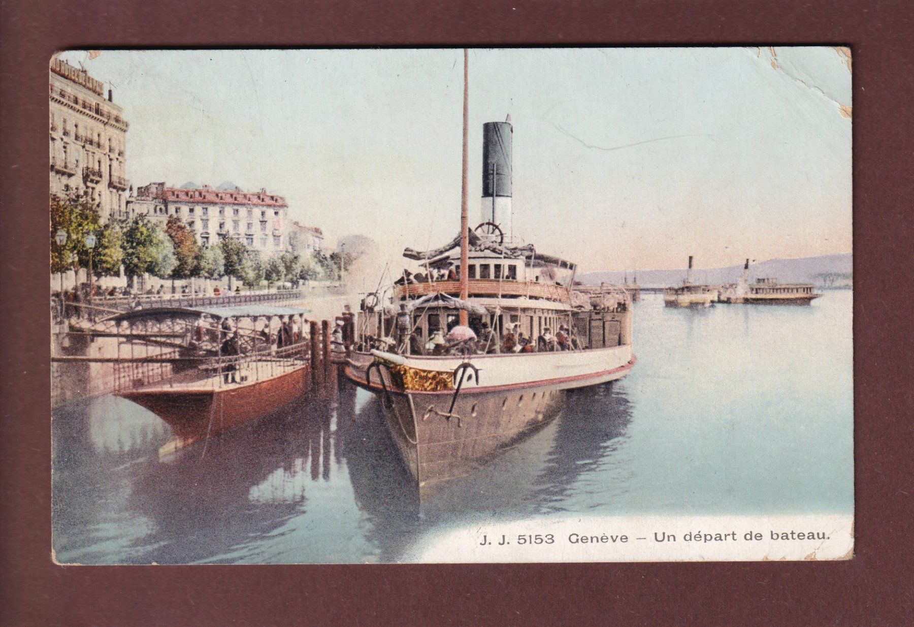 Cartes postales: GENEVE - Bateau CGN - 1908 // plis d'angle // – D'occasion à Pully par nicecards