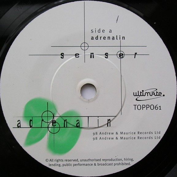 Dischi in vinile: Senser – Adrenalin – Usato da steckborn venduto da veckot 2