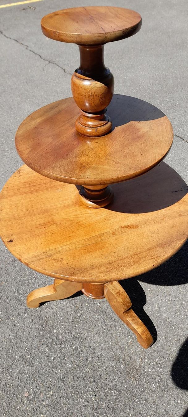 Tavoli: Table d'appoint ronde à 3 plateaux – Usato da Pully venduto da mistergramo 4