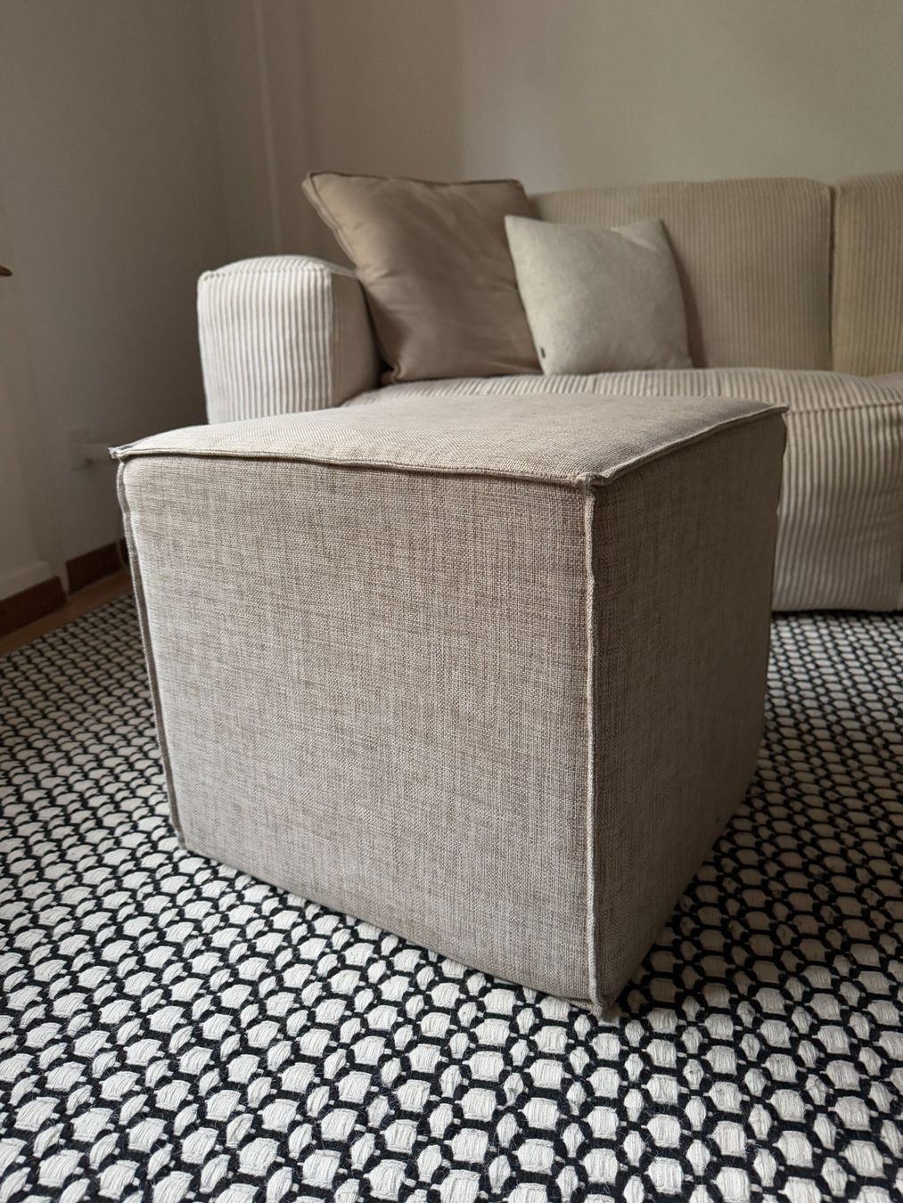 Tabourets: Stoff Hocker beige – D'occasion à Zürich par Diazaio 2