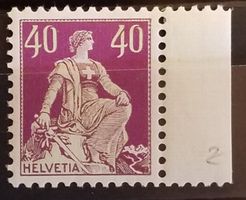 ST81) 162z, Sitzende Helvetia, postfrisch Kt. 120.-