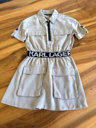 Karl Lagerfeld Kleid Beige Grösse 128/8 Jahre Traumstück